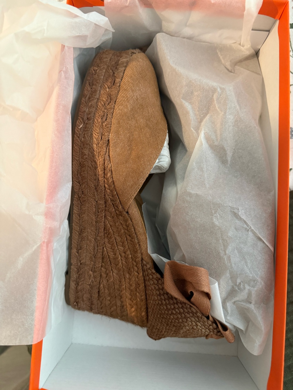 Castaner Tan Braided Espadrille Wedge Sandals